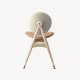 Modern Shell Circle Dining Chair without Armrest 